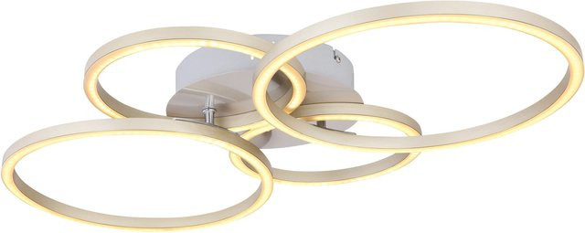 Globo Deckenleuchte Kendy LED Ring in Nickel Matt modern - Bild 1