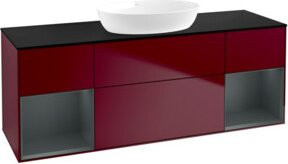 V&B Waschtischunterschrank Finion mit Wandbeleuchtung, Breite: 160 cm, Lackiert - Bild 1