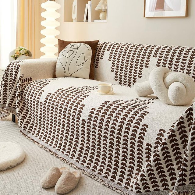 Universal Sofa-Handtuch als Vollbezug mit Anti-Katzenkratzer-Schutz, Waschbarer Sofaüberwurf aus Jacquard-Polyester, B/B: 180 x 130 cm - Bild 1