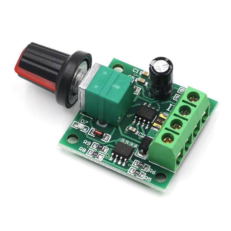 Mini-PWM-Gleichstrom-Motorregler zur Drehzahlsteuerung für 1,8V bis 12V mit 2A Stromversorgung in Grün - Bild 2