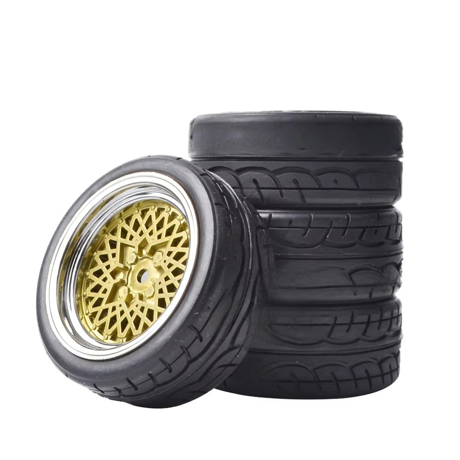 RcAidong Hard Drift Reifen, 4-teiliges Set, 12mm HEX, 1/10 Skala - Bild 2