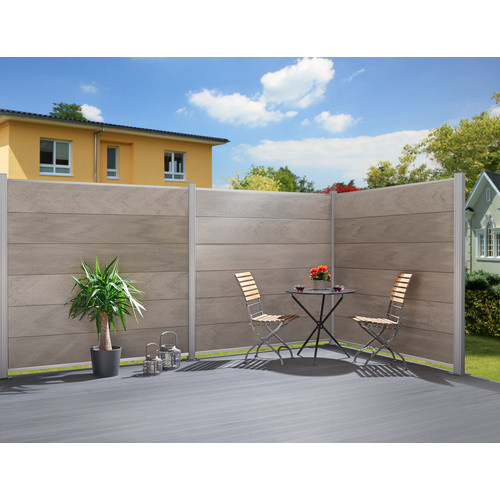 Mr. GARDENER Steckzaunsystem Turino aus WPC in Weiss, H x B: 90 x 179 cm - Bild 2