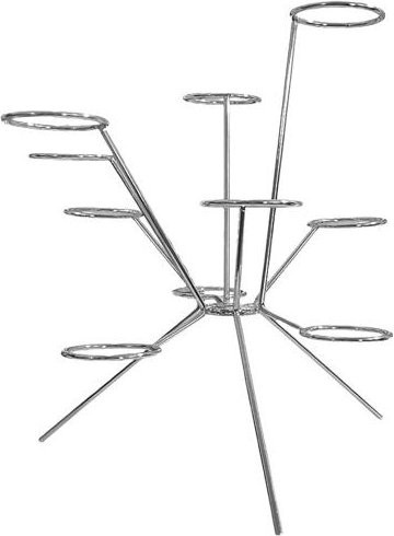 ModeMix Explodierende Obstschale als schwebende Metall-Skulptur in Grau für deinen Esstisch - Bild 1