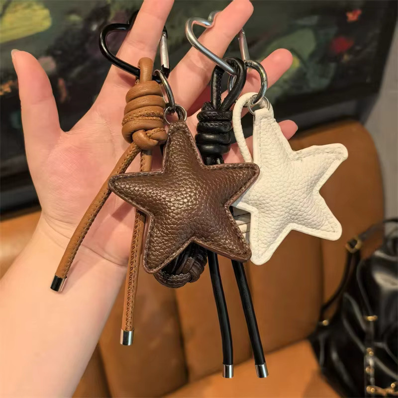 Taschenanhänger Leder, Stern - Bild 2