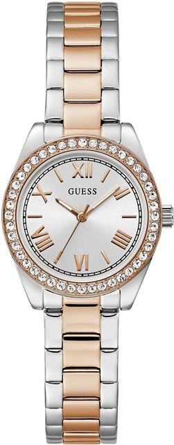 Guess Armbanduhr Mini Luna, Quarz, Edelstahl, Silber, 30 mm, Damen - Bild 1
