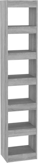 vidaXL Bücherregal und Raumteiler in Grau Sonoma, B/T/H: 40 x 30 x 198 cm - Bild 1