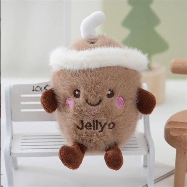 Yiran toy Bubble Tea Plüschtier Milchshake-Tasse Design, Plüschtiere, 12cm, ab 14 Jahre - Bild 1