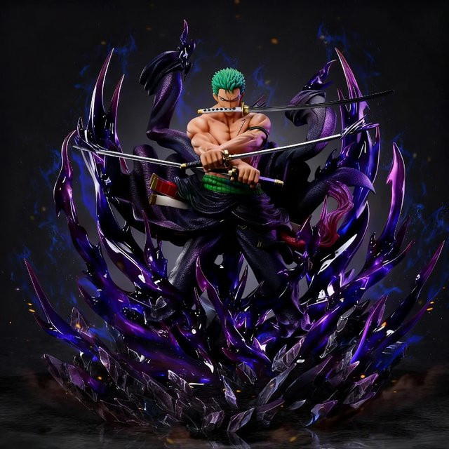 Bandai One Piece Oni Giri Santoryu Zoro Actionfigur, 30 cm, Einzelfigur - Bild 1