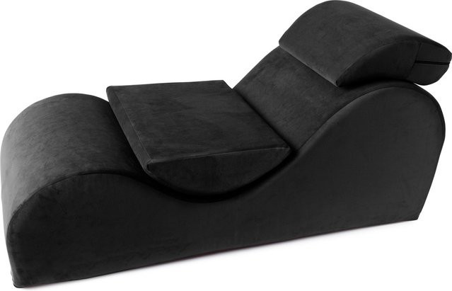 Liberator Esse Lounger Liebesmöbel in Schwarz mit verstellbarer Kopfstütze und ergonomischer Form - Bild 1