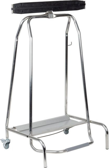APS Tretbeutelhalter QUICKSTEP Müllsackständer aus Edelstahl in Silber, L: 59 cm, B: 43 cm, H: 96 cm - Bild 1