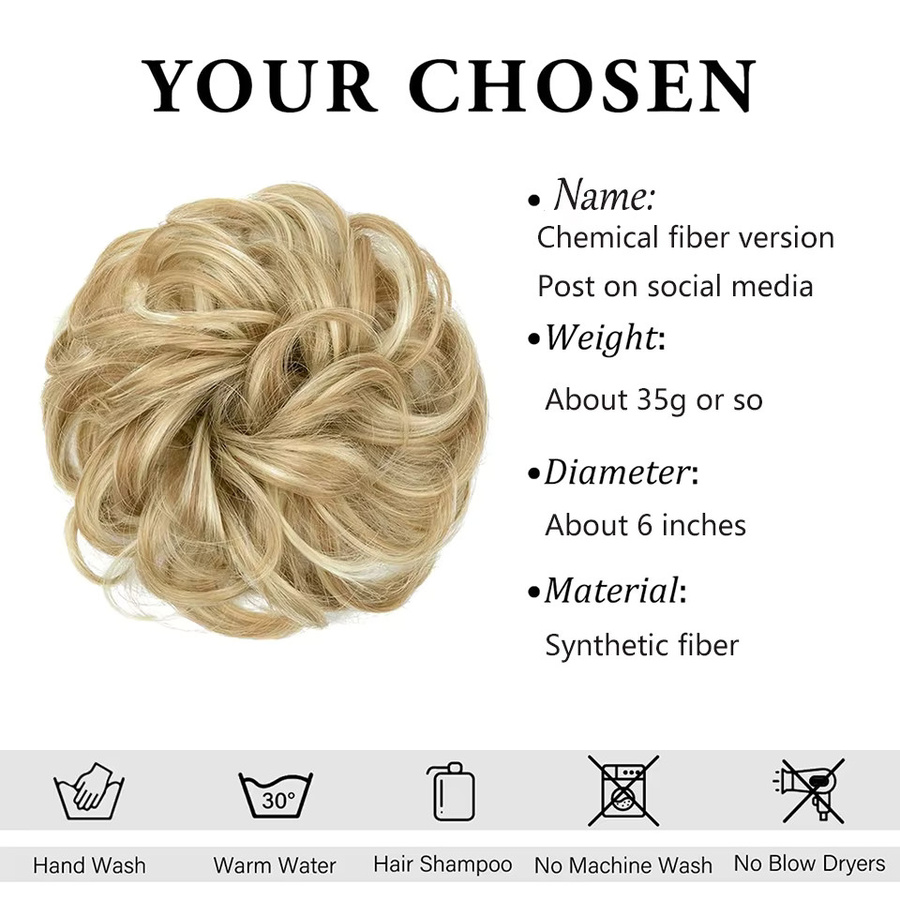 AOOSOO HAIR Perücken-Haarband, Blumen-Stirnband, Kunstfaser - Bild 2