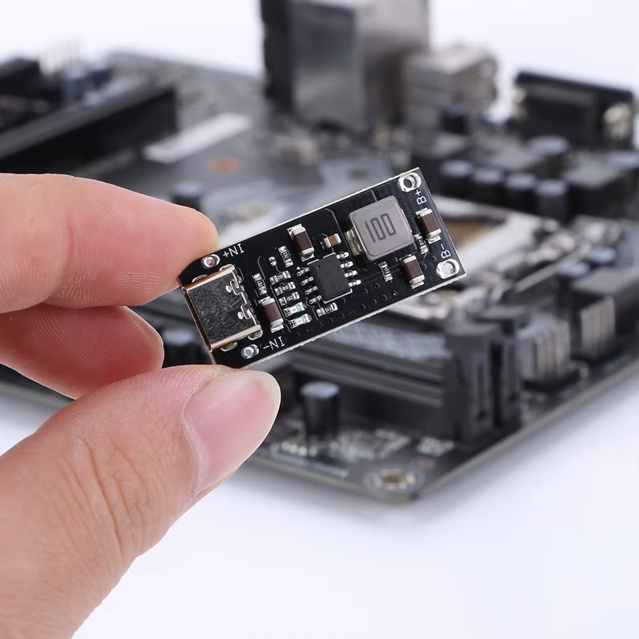 IP2312 Lithium-Batterie-Schnellladeplatine mit USB-C Anschluss, 3 A, 5 V bis 4,2 V / 4,35 V, Schwarz - Bild 4