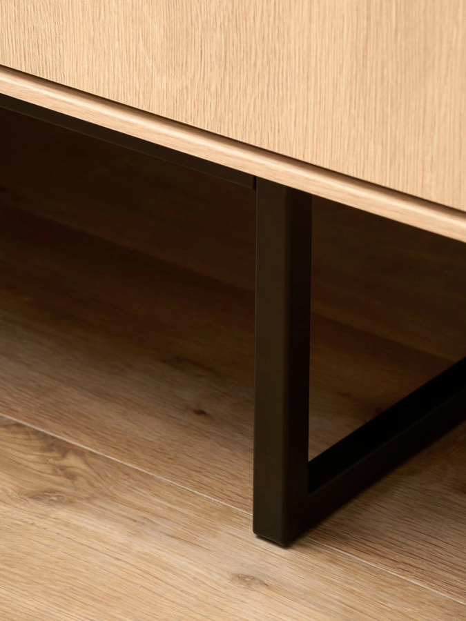 4-tlg. Garderobe Set Breda von Furn.Design in Eiche matt, modern für den Flur, B/T/H: 158 x 40 x 200 cm - Bild 3