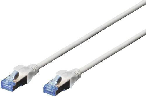 Digitus DK-1532-030 RJ45 Patchkabel CAT 5e SF/UTP Ethernet LAN in Grau, Länge: 3,00 m - Bild 1