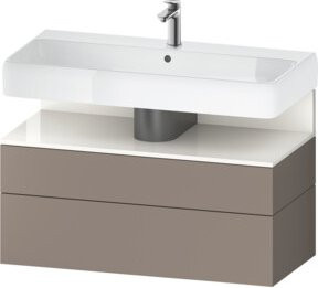 Duravit Waschtischunterschrank Qatego Wandhängend in Weiß oder Grau, B/T/H: 99 x 47 x 59 cm - Bild 1