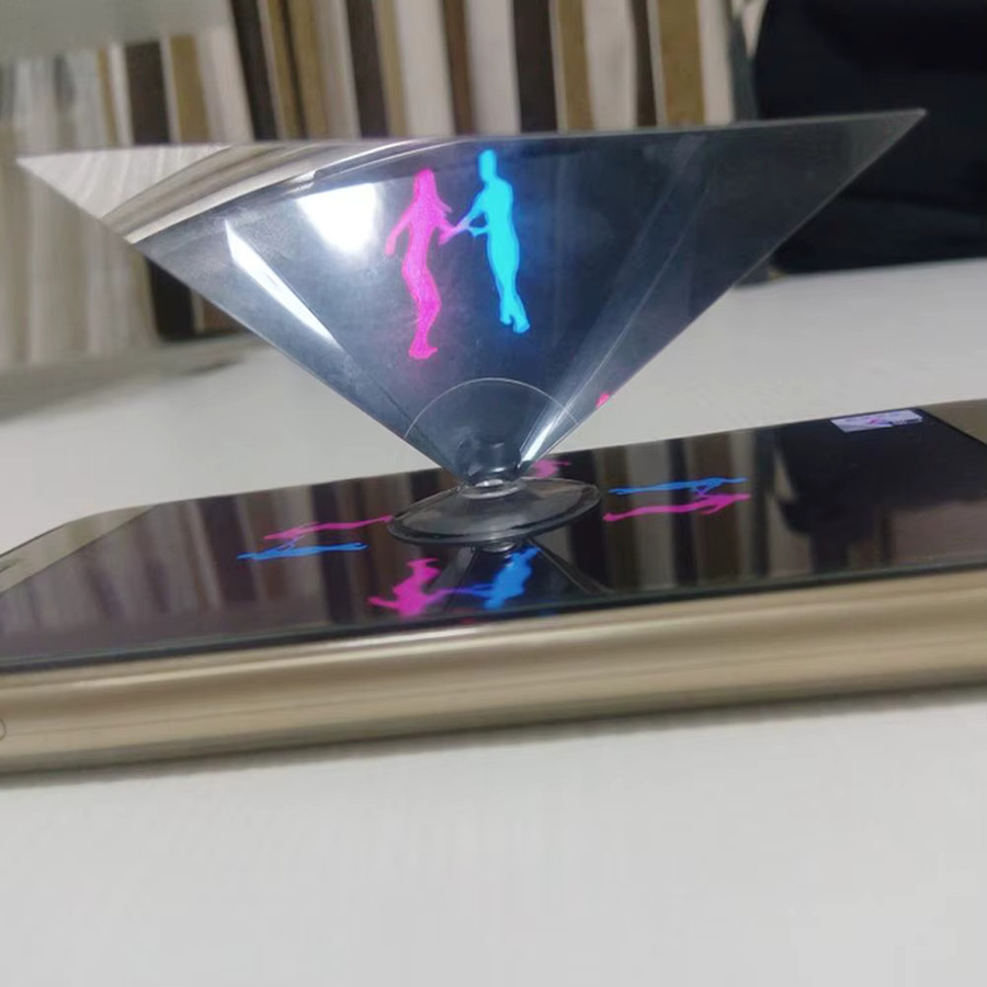 DIY 3D Hologramm Projektor für Smartphones als wissenschaftliches Experiment für Kinder, transparent - Bild 3