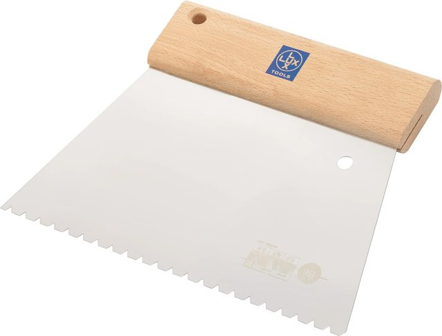 LUX-TOOLS Leimverteiler Classic mit Zahnung B6 aus Edelstahl in Silber, Breite: 20 cm - Bild 1