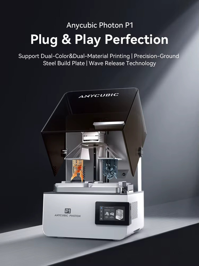 ANYCUBIC Photon P1 14K Resin-3D-Drucker mit Unterstützung für zweifarbigen Druck und industrietauglicher Kugelumlaufspindel - Bild 6