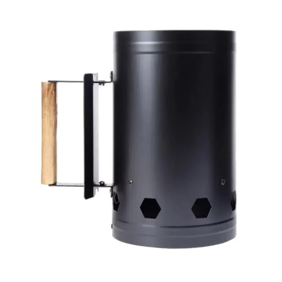 DUTRIEUX Tragbarer Holzkohle-Feueranzünder in Schwarz für Outdoor, Camping und BBQ - Bild 4
