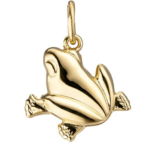 Colfem Anhänger Frosch, 333 Gold, Gelbgold, Unisex - Bild 1