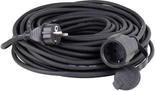 AS Schwabe Strom Verlängerungskabel 16A Schwarz 5,00 m H07RN-F 3G 2,5mm² - Bild 1