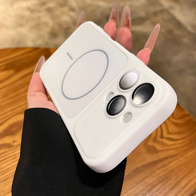 Matte Armor Schutzhülle mit MagSafe für iPhone 11 bis iPhone 17 Air Pro Max Plus in Schwarz oder Weiß - Bild 1