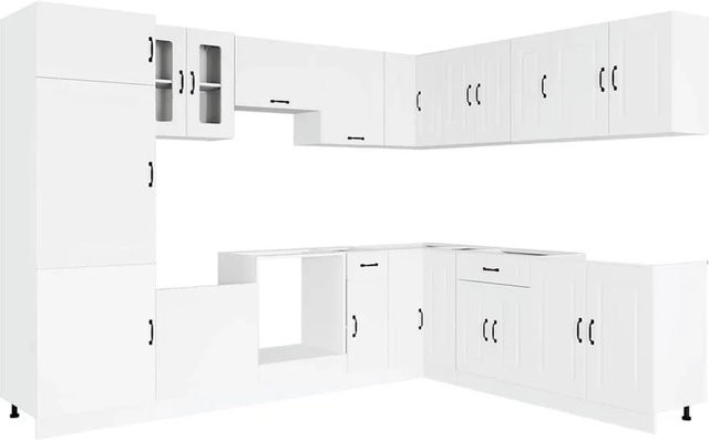 vidaXL Küchenschrank-Set Kalmar, 14-teilig, Weiß - Bild 1
