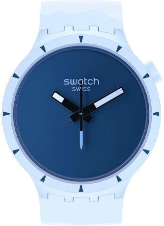 Swatch Armbanduhr, Quarz, Keramikgehäuse, 47 mm, Silikonarmband, Unisex - Bild 1