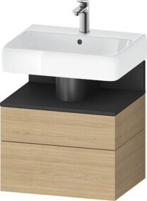 Duravit Waschtischunterschrank Qatego in Grau, B/T/H: 59 x 47 x 59 cm - Bild 1