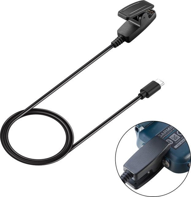 USB-C-Ladekabel für Garmin Smartwatches in Schwarz - Bild 1
