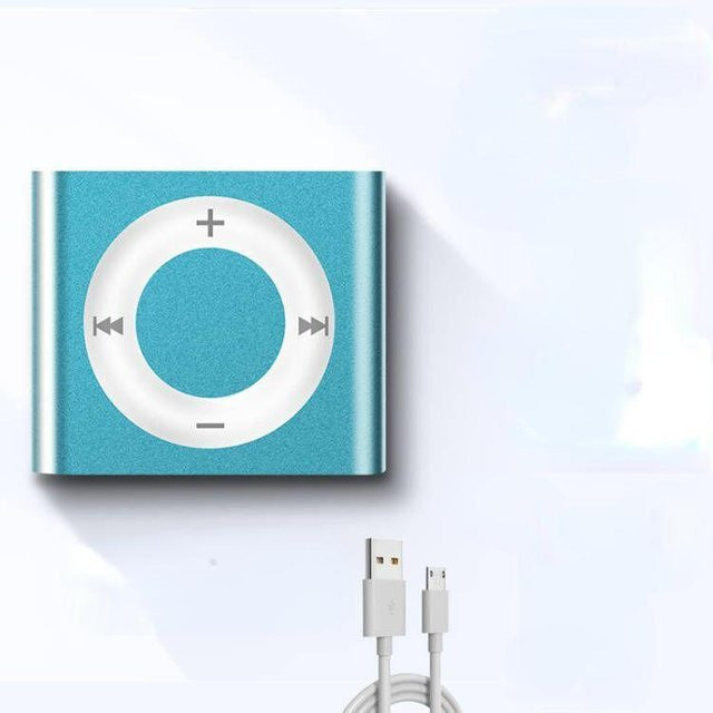 Sirius Ultradünner Sport-MP3-Player mit Metallgehäuse in Blau inklusive 128GB Speicherkarte und USB-C - Bild 1
