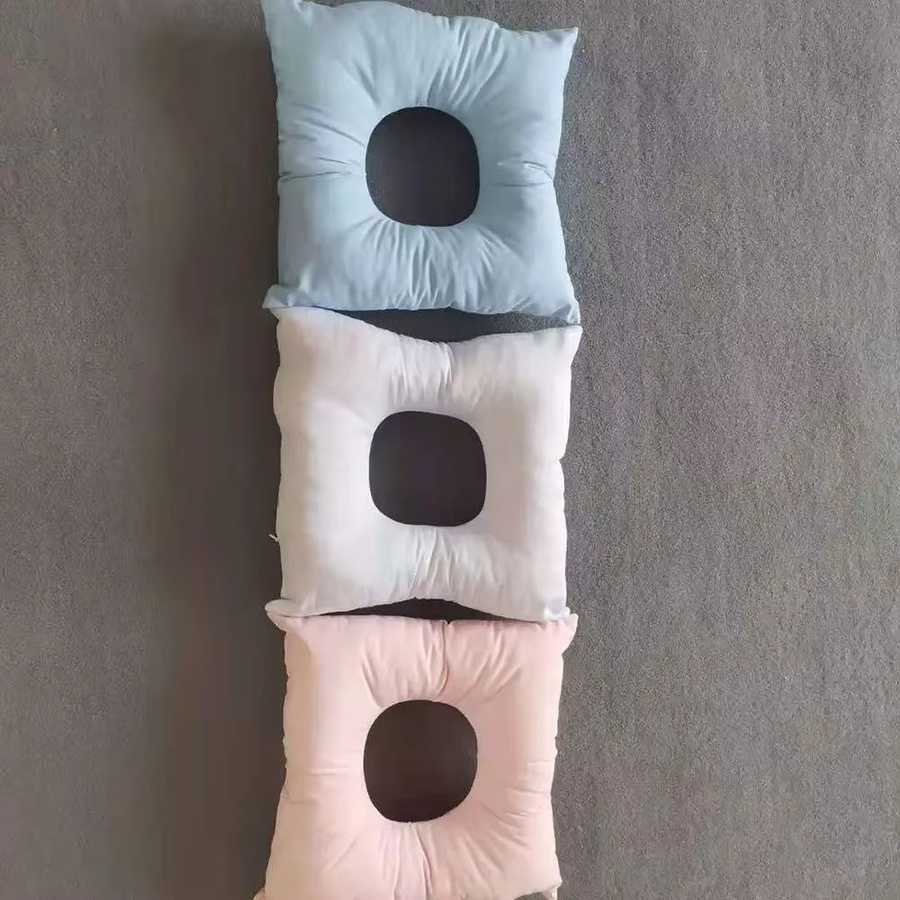 Waschbares U-Form Massagekissen für Gesicht und Nacken, quadratisches Spa-Bettkissen aus weichem Polyester in Weiß oder Mehrfarbig - Bild 3