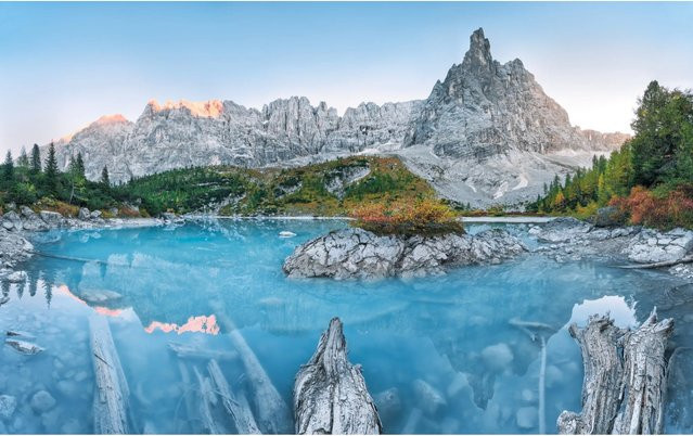 Komar Fototapete Vlies Alpine Treasure Multicolor B: 400 cm, H: 250 cm - Bild 1
