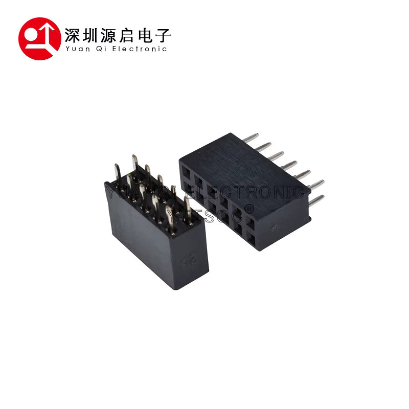 10 Stück Zweireihige Pin Header Buchsen mit 2,54 mm Pitch in Schwarz für Arduino - Bild 2