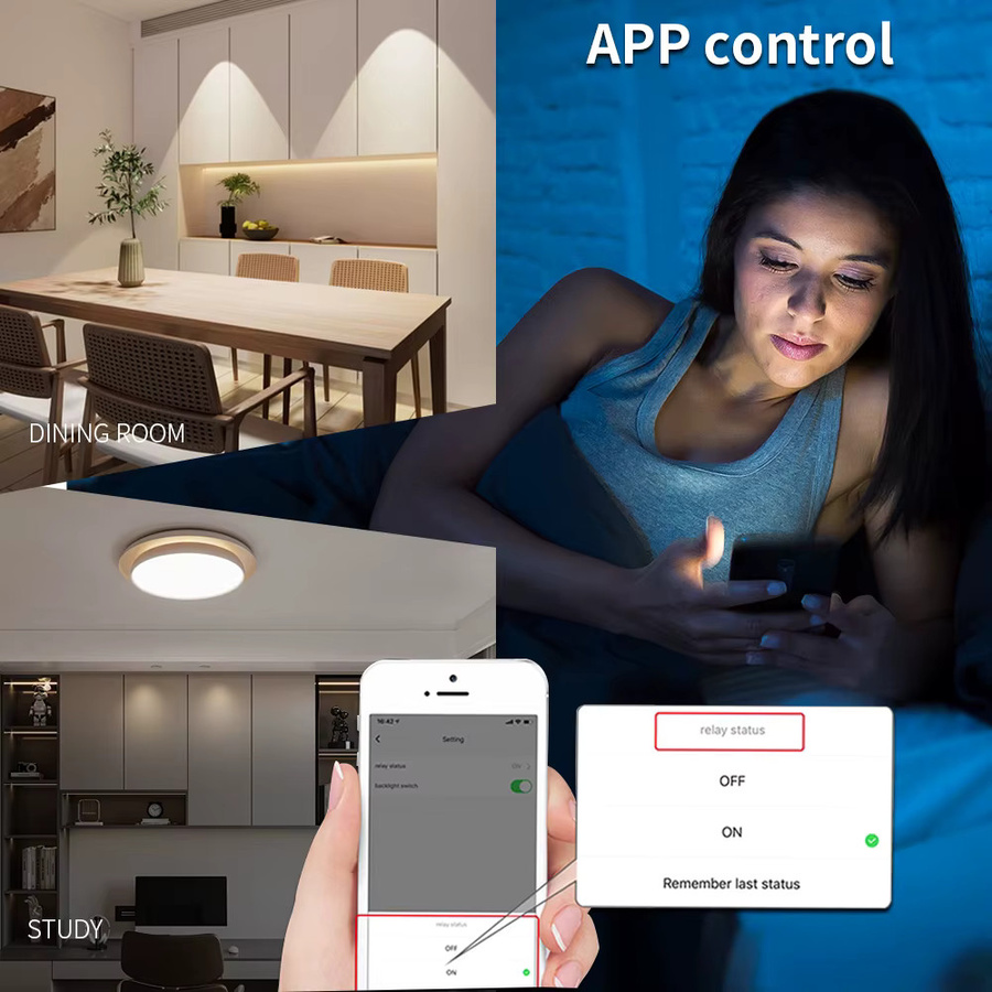 Tuya WLAN Smart-Schalter in Weiß, kompatibel mit Alexa und Google Assistant, App-Fernsteuerung und Timer für die Smart Life App, einphasig - Bild 4