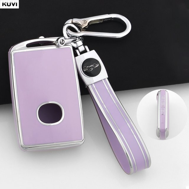 Kuvi TPU Auto Smart Key Schutzhülle für Mazda CX-30 CX-3 CX-5 CX-7 CX-9 CX-4 in Lila - Bild 1
