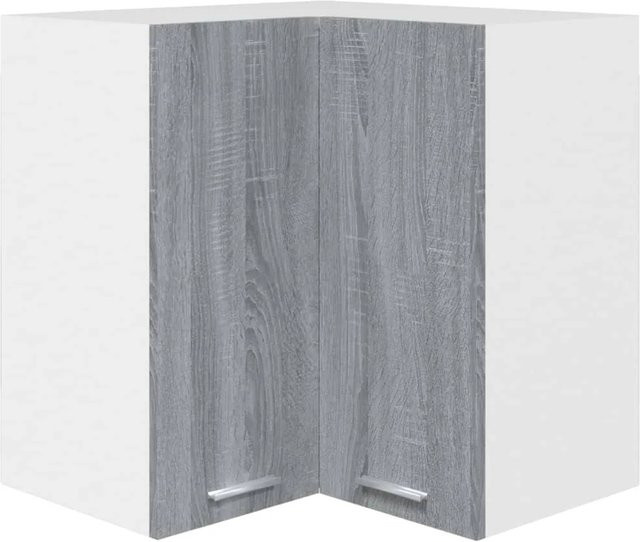 vidaXL Eck-Hängeschrank Küche Grau Sonoma, B/T/H: 57 x 57 x 60 cm - Bild 1