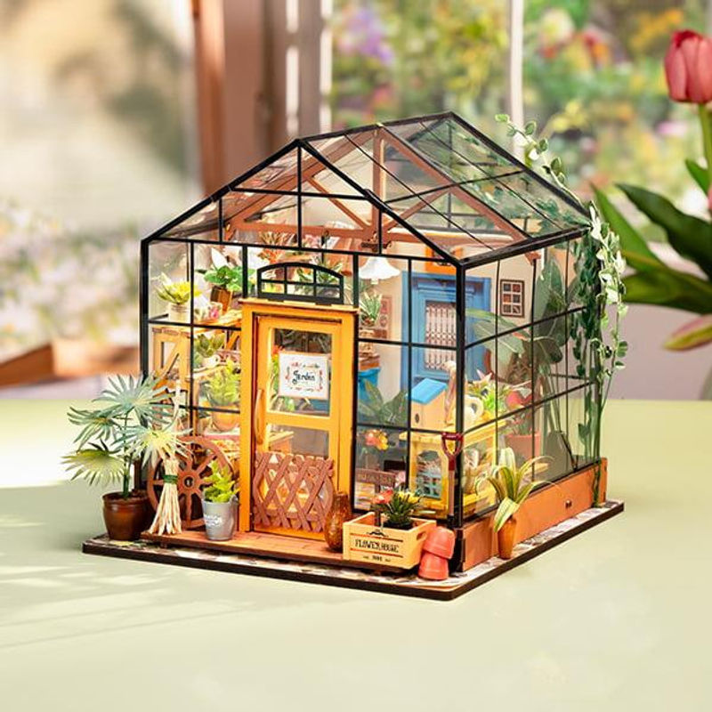 ROBOTIME Rolife 3D-Puzzle Cathys Blumenhaus DIY Miniaturhaus DG104 - Bild 10