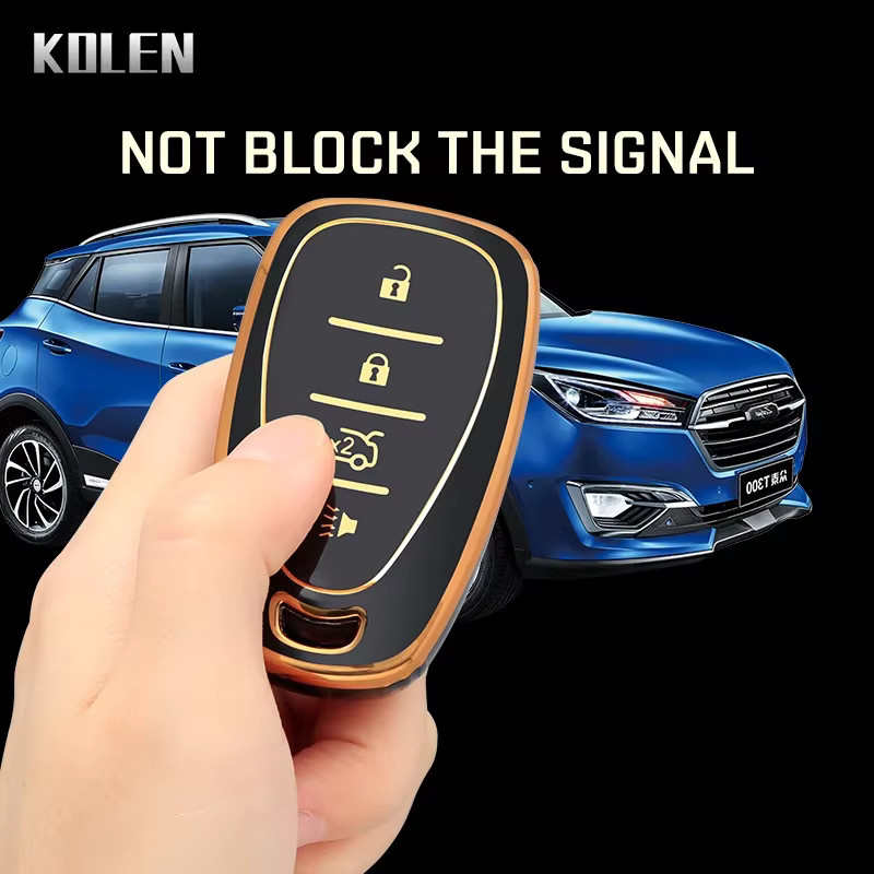KOLEN TPU Schlüsselhülle für Chevrolet Chevy Camaro Cruze Malibu Sonic Volt Tracker und Trax - Bild 2