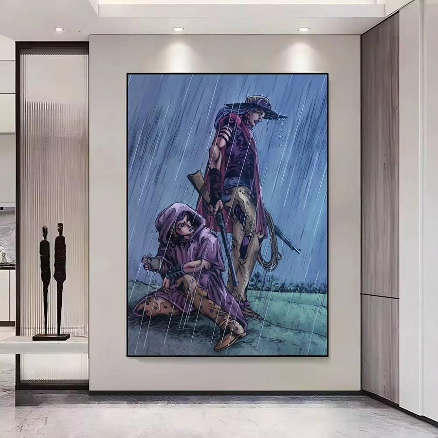 Jojo Anime S-Steel Ball Run Manga-Poster als Wandaufkleber in Mehrfarbig, Rechteckig - Bild 6