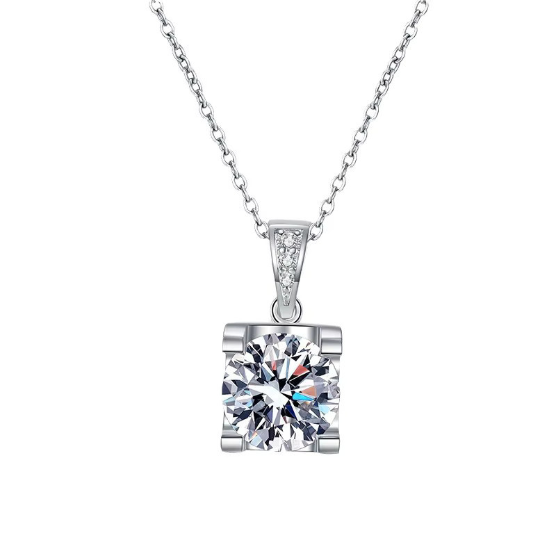 SAY Halskette, 925 Silber, Moissanit, Damen - Bild 4