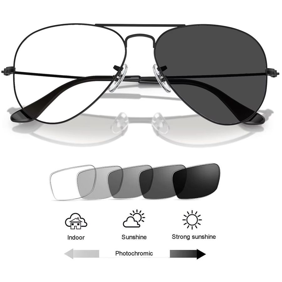 ZOZO TOMI Aviator Lesebrille, Vollrand, Metal, Unisex - Bild 6