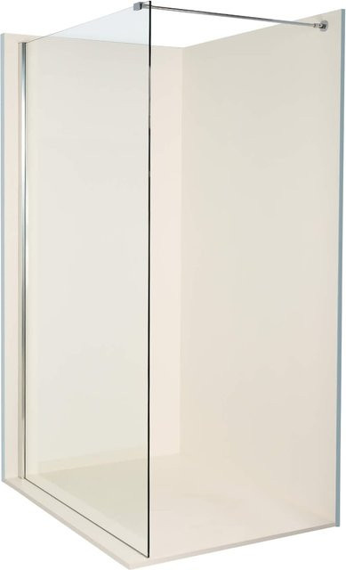 Dusbad Vital 8 Walk-in Duschwand Solo als Duschabtrennung, Glas transparent, B: 120 cm, H: 203 cm - Bild 1
