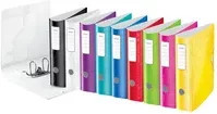 Leitz Ordner Active WOW Hebelordner DIN A4 aus Kunststoff, schwarz/grau, Rückenbreite: 82 mm - Bild 1