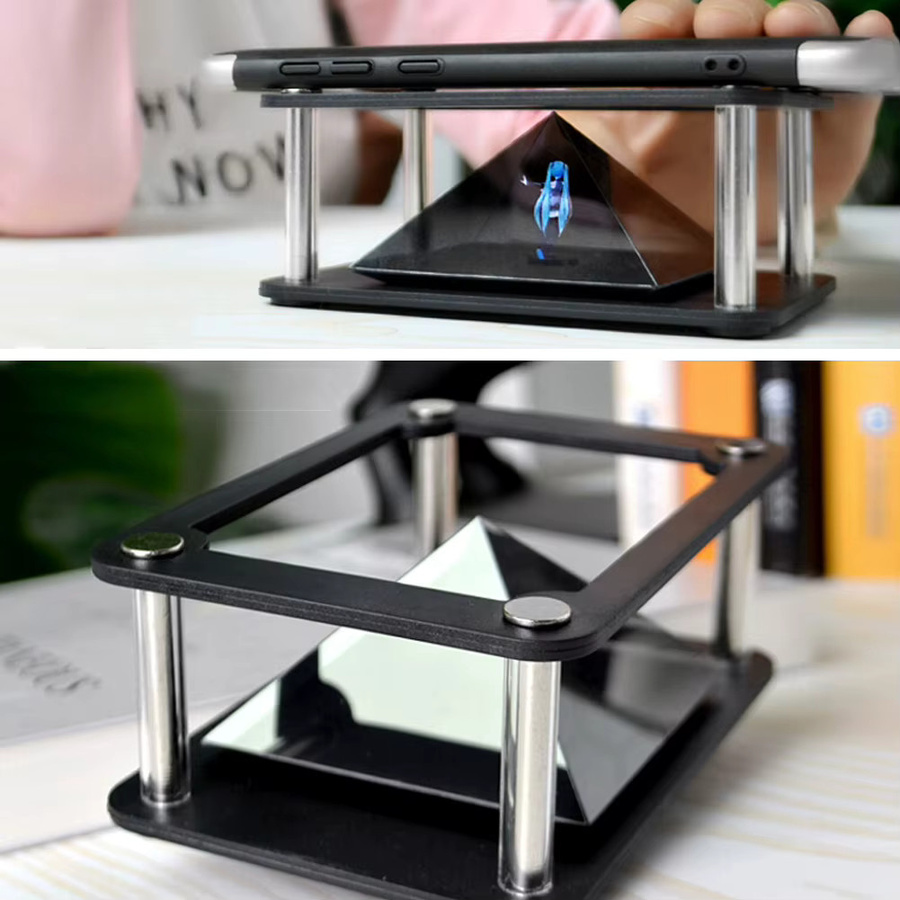 VBESTLIFE 3D Holographic Projektor in Schwarz für dein Handy - Bild 3