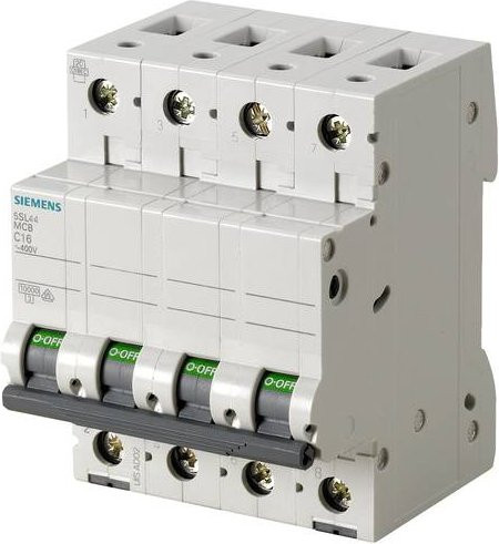 Siemens Leitungsschutzschalter 5SL4450-8 50A 400V Grau - Bild 1