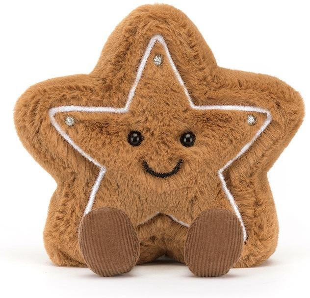 SH Home Decoration Weihnachts-Plüschkissen Set Sternenpuppe Lebkuchenhaus und Schneemann in Braun - Bild 1