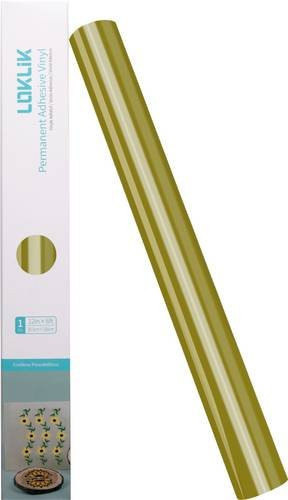 Loklik Permanent Klebefolie aus Vinyl in Gold, glänzend, Breite: 30,5 cm, Länge: 180 cm - Bild 1