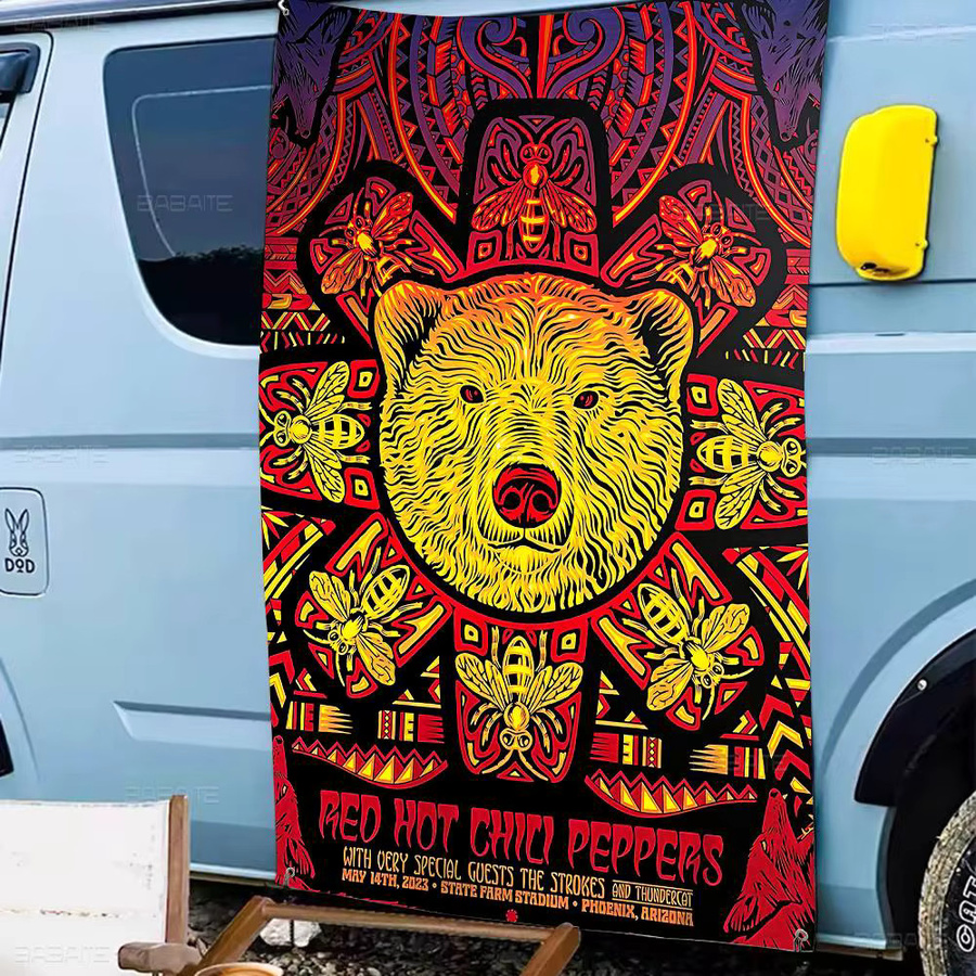 Beast Kingdom Red Hot Chili Peppers Anime Banner Wanddeko Multicolor B: 70 cm, H: 50 cm, T: 50 cm - Bild 2