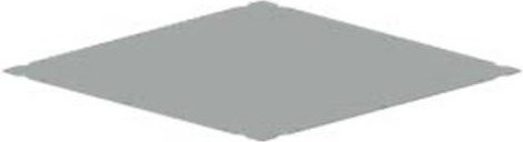 Siemens Bodenblech 8PQ2304-4BA05 aus Stahl in Grau, B: 40 cm, L: 40 cm - Bild 1